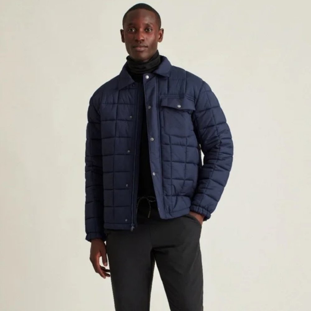 Quilted Navy Jacket